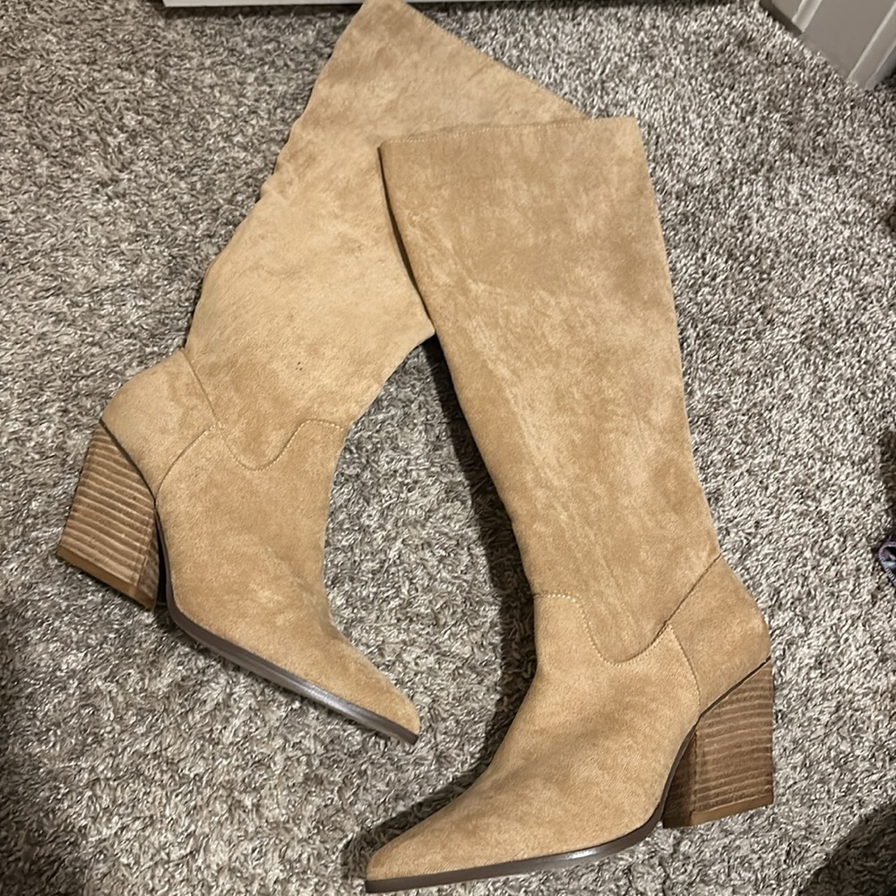 NWT Oasis society knee high boots size 8